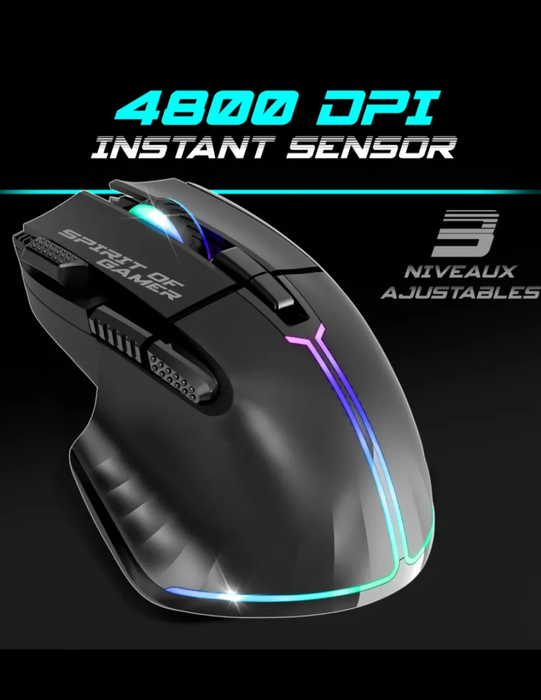Spirit of Gamer Ultimate 600 Wireless Dark